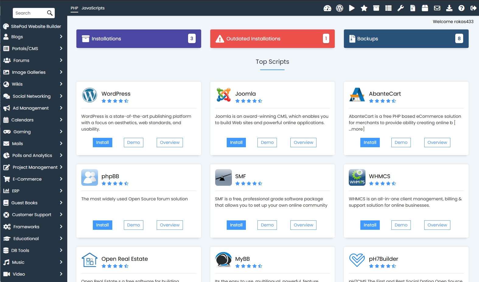 ThurHosting Script Installer