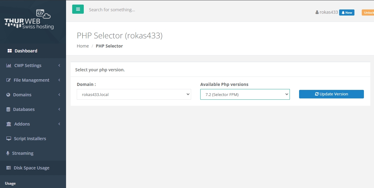 ThurHosting PHP Selector